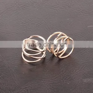 Wholesale Fashion Jewelry 18K Elegant Design Rose Gold Light Weight Gold Ring for Ladies thumbnail-3