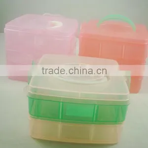 2014 Brand New Plastic Food Container&3pcs Same Plastic Container Together With 1 Lid thumbnail-1