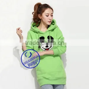Custom Quality Plain Women Applique Hoodies thumbnail-4