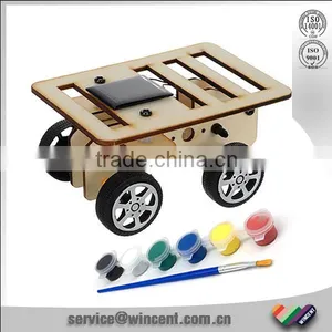 Wooden Solar Powered Car Painting DIY Product thumbnail-1