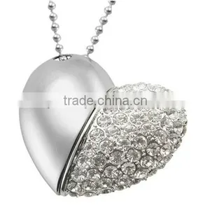 2016 New Fashion Heart Shape Rhinestone USB Flash Drive thumbnail-1