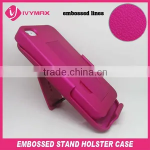 2013 New Products Hard Plastic Cell Accessories for Iphone4 4s Holster Combo Case thumbnail-1