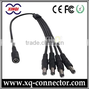 XinQi CCTV Camera Black Copper 4mm2 Plug Male To Male DC Coiled Cable thumbnail-1