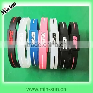 DONGGUAN MIN SUN Custom Printing Silicone Make Hand Bands, Cheap Custom Silicone Hand Band thumbnail-1