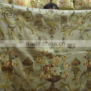 Imitate Aubusson Antique Tapestry Wall Hanging thumbnail-1