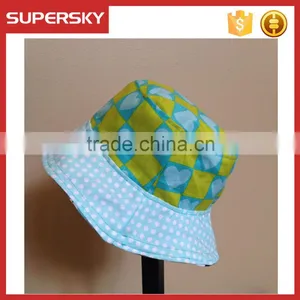 K-382 Women Girls Sun Hat Bohemian Style Stripe Lattice Bucket Hat Stylish Fishman Bucket Hats thumbnail-3