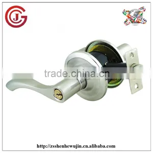 High Quality American Design Zinc Alloy Cylindrical Lever Door Handle Lock thumbnail-2