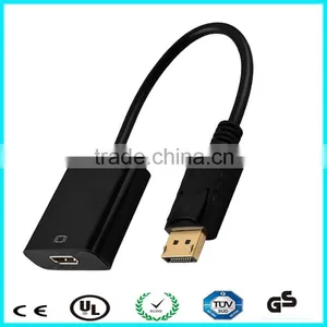 26cm Black Displayport Male to Hdmi Female Adapter Cable thumbnail-4