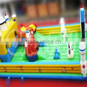 Giant Inflatable Obstacle Course for Sale, Airplane Inflatable Amusement Park, Inflatable Fun City thumbnail-1