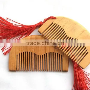 Natural Wide Tooth Wood No-static Massage Hair Comb Free Shipping Wholesale thumbnail-4