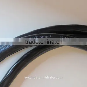 VDE Approved 3 Pin European ac Power Cord H05VV-F thumbnail-4