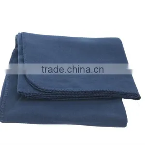 2015 Super Soft Outdoor Polar Fleece Solid Color Printed Travel Blanket With Pocket thumbnail-2