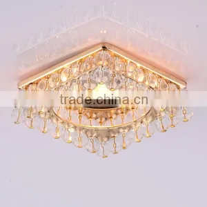 Fashion Square MR16 Crystal Downlight With Clear Crystal Ball Beads and Gold Chrome Iron Metal Base thumbnail-1