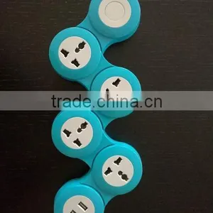 360 Degree Flexible European Plug Multi Way Extension Socket Bending Pivoting Power Strip thumbnail-3