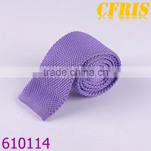 Fashion Plain Color Cotton Knitted Necktie Series 2 thumbnail-6