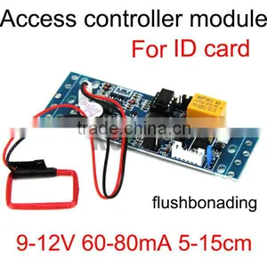 ID Card Access Control System Board 9-12V 60-80mA Sensor Distance 5-15cm Accept 2000pcs Sencondary Card thumbnail-1