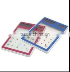 New Design Transparent Solar Calculator for Promotion Gift thumbnail-1