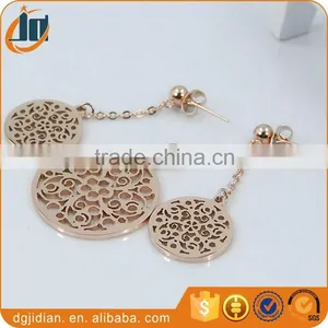 Fashion Laser Cut Pendant Stainless Steel Jewelry Set thumbnail-2