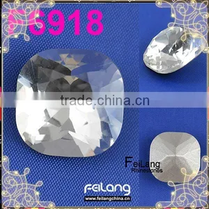 Feilang Brand Cambered Square Pointback Crystal Loose Beads Use for Jewelry thumbnail-1