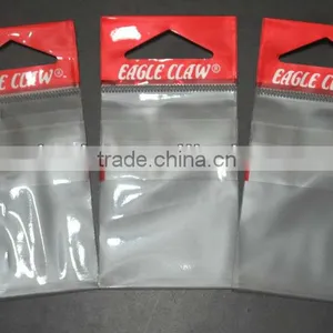 Printed Plastic Opp Bag With Header Card and Adhesive Flap for Eagle Claw Fish Hooks thumbnail-1