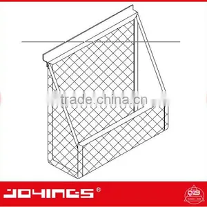 Double Sided Slatwall Display Promotion Magazine, Brochure Display Rack, Aluminum Extrusion Back Panel thumbnail-3