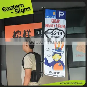 Walking Ad. Straight Backpack Flag Banner thumbnail-1