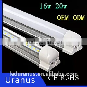 110v 220v B22 E27 3000K 4500K 6000K OEM ODM Alumimun and PC Yellow Led Tube Light thumbnail-1