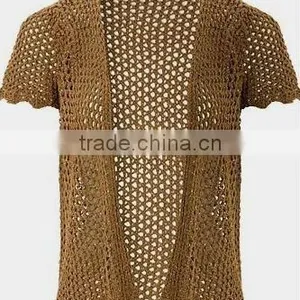 Ladies Pointelle Knitted Cardigan thumbnail-1