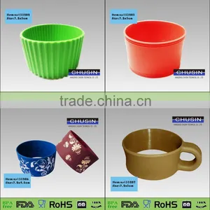 Silicone Sleeve For Cup Silicone Cup Sleeve thumbnail-1