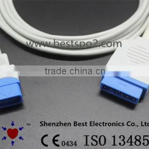 GE Ohmeda OxyTip SpO2 Adapter Cable 11pin >>DB9 Trusignal Sensor thumbnail-1