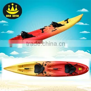 2013 LATEST TANDEM DOUBLE SIT ON TOP FISHING KAYAK CANOE thumbnail-1