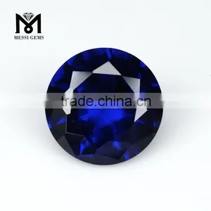 Synthetic Top Quality Round Diamond Cut Artificial Spinel Gemstone thumbnail-3