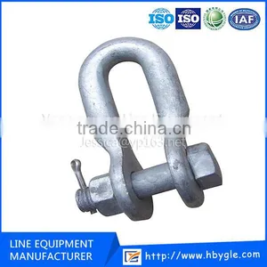 Galvanized Steel U Clevis Shackle For Linking Grid Power Fitting/electric Power Fitting U Type Shackle/MADE IN CHINA thumbnail-1