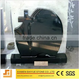 Black Grnaite Cross Tombstone thumbnail-1