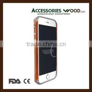 Comfortable Hand Feeling Metal Wood Bamboo Phone Case for Phone6p thumbnail-2