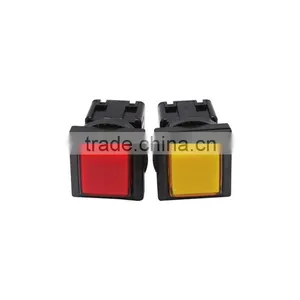 SS-18UKK Japan New Sanwa Game Button Red and Yellow thumbnail-1