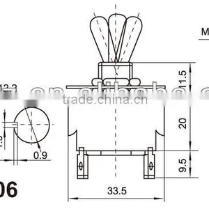 6A Miniature Toggle Switch/ MICRO TOGGLE SWITCHES,single Switch thumbnail-4