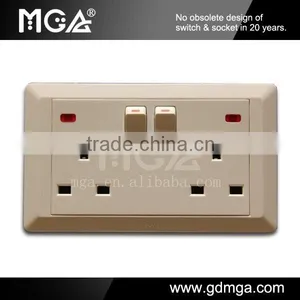 MGA A8 Series Universal Wall Socket With Switch thumbnail-1