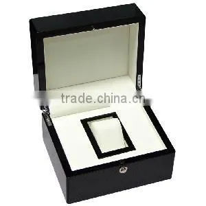 Environmental Black Single Elegant Wooden Watch Box for Sale thumbnail-1