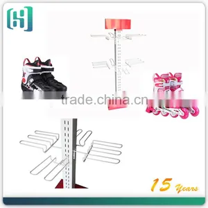 Floor Standing Tube Display Shelf Metal Clothes Drying Display Rack HSX-111 thumbnail-3