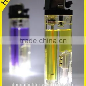 Refillable Color Gas Flint Lighter LED thumbnail-2
