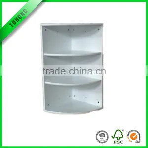 3 Tier White MDF Living Room Corner Shelfwall Corner Shelf Wooden thumbnail-3