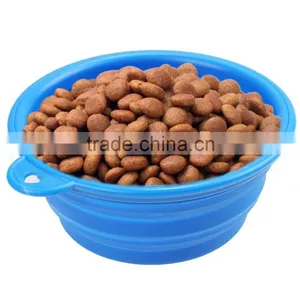 Collapsible Silicone Pet Bowl Dog Food Feeder thumbnail-1