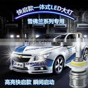 New Prodcut All in One LED Headlight H4 Bi Xenon LED Headlights H1,H3, H4, H7, H8, H9, H11,9005, 9006,9012 thumbnail-1