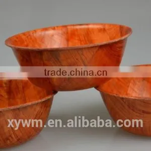 Round Woven Wooden Salad Bowl Set With 10 Sizes thumbnail-2