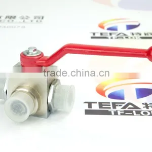 Stainless Steel High Pressure 3 Way Male End Ball Valve thumbnail-1