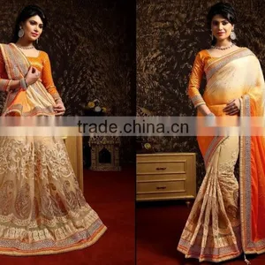 BLACK NET SAREE ONLINE thumbnail-5