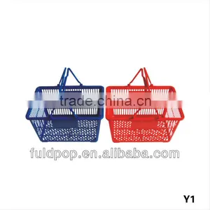 Hot Sale Supermarket Shopping Plastic Basket thumbnail-1