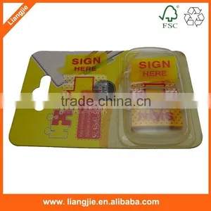 Transparent Mini Plastic Sticky Note Pad thumbnail-1