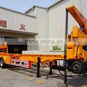 20ft Semi Trailer Container Lift, 20ft Container Lift Trailer,20FT Side Lifter Loader Chassis Truck Trailer thumbnail-3